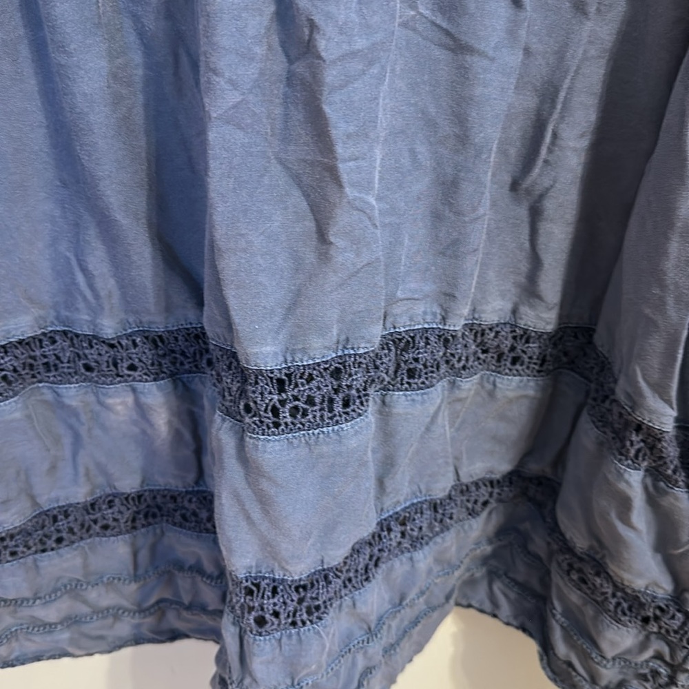 Wilfred Navy Lace Trim Blouse - Picture 4 of 4
